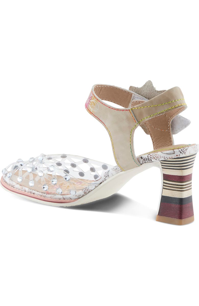 L'Artiste by Spring Step Sassylady Ankle Strap Sandal, Alternate, color, Light Taupe Multi