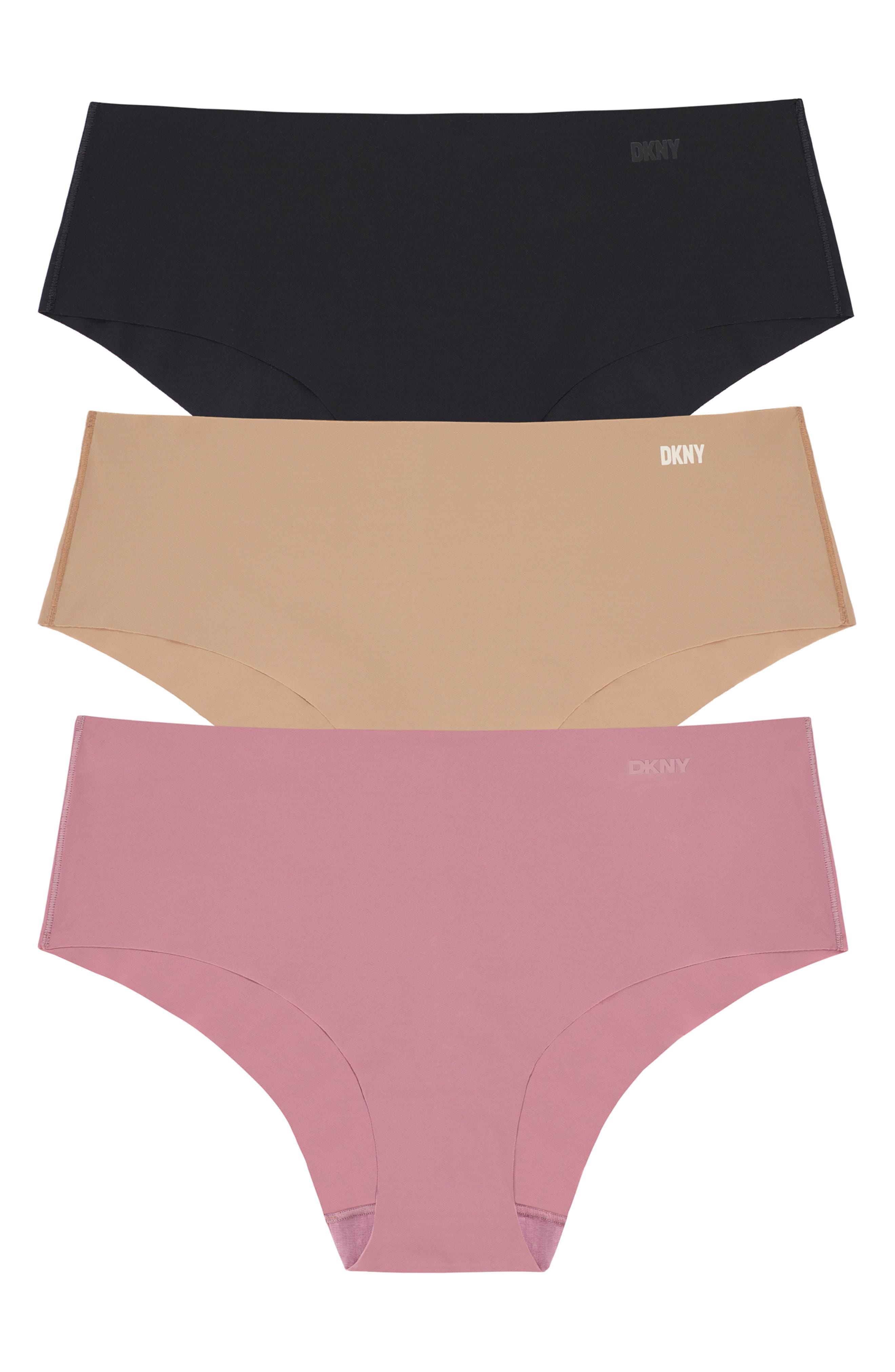 DKNY Litewear Cut Anywear 3-Pack Hipster Panties
