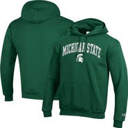 Champion Men's Champion Green Michigan State Spartans Arch Over Logo Pullover Hoodie