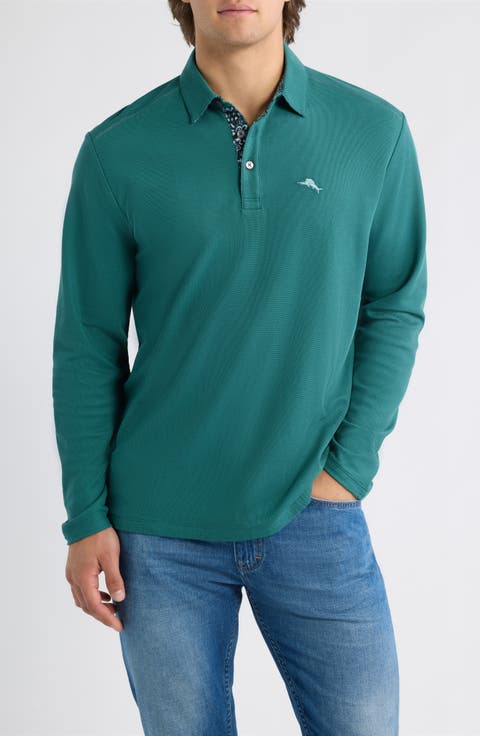 Luxe Botanic Long Sleeve Polo