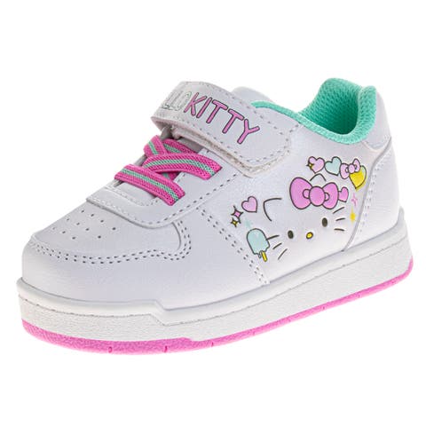 Sanrio Hello Kitty Sneakers for Girls  Velcro Easy SlipOn Casual Comfort (Toddler / Little Kid)