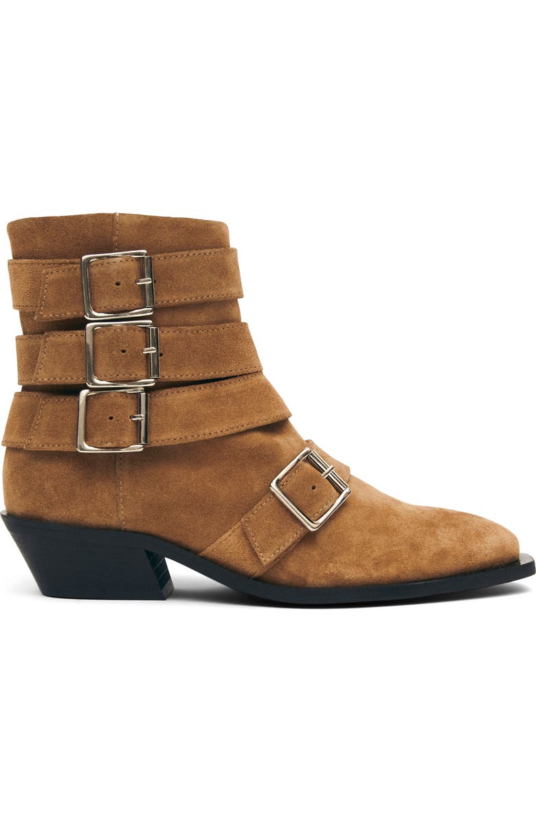 ALOHAS Eras Buckle Strap Bootie, Alternate, color, Tan