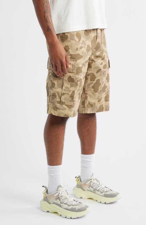 Carhartt Work In Progress Regular Cotton Ripstop Cargo Shorts In Sand