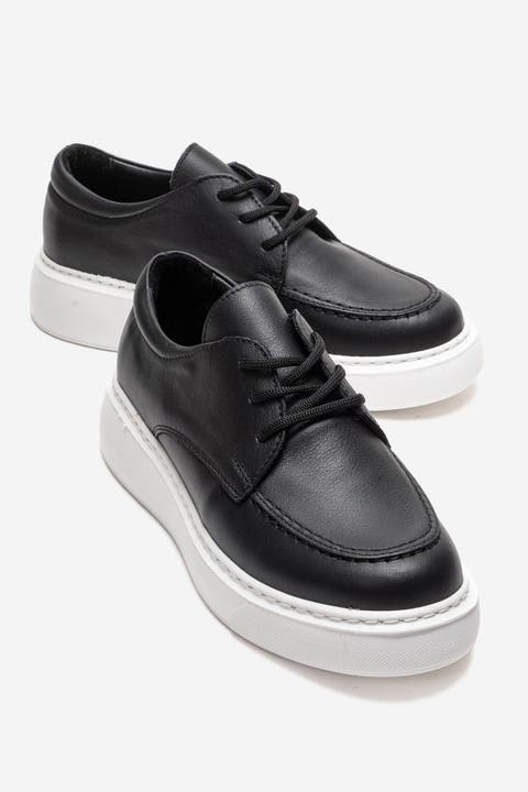 Mareon Leather Lace Up Sneaker