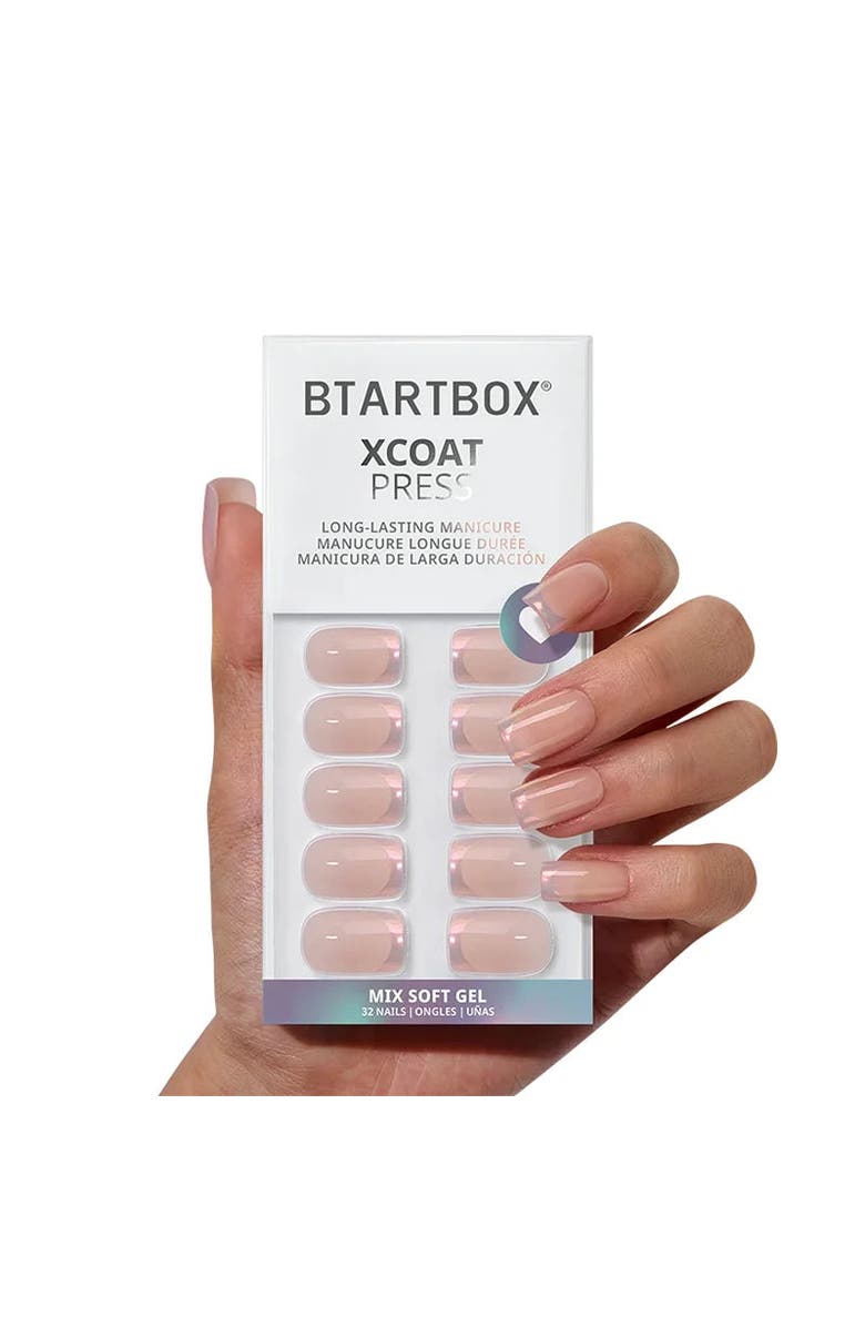 Btartboxnails Press-on Nails Set Short Square, Main, color, Muted Glitz
