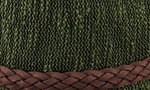 San Diego Hat Faux Suede Trim Knit Fedora In Green