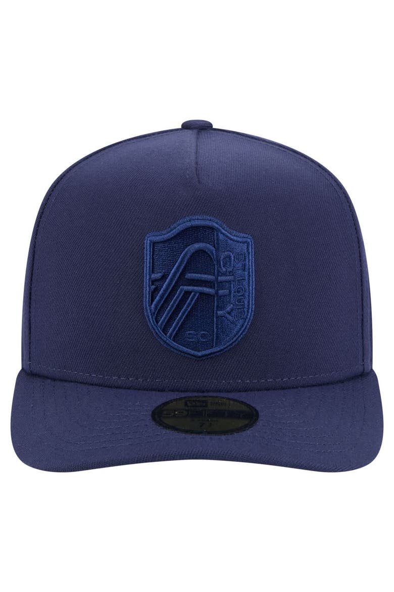 Men's New Era Navy St. Louis City SC Color Pack A-Frame 59FIFTY Fitted Hat, Alternate, color, Navy