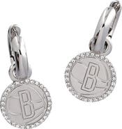 BaubleBar Brooklyn Nets Huggie Earrings