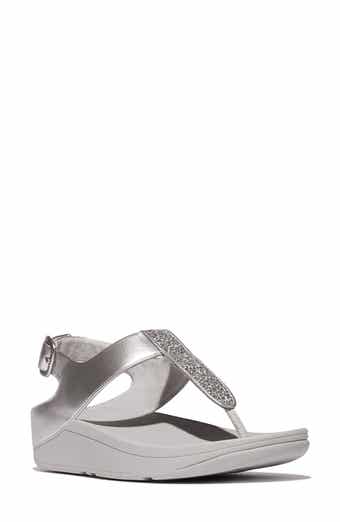 FitFlop Fino Crystal T-Strap Sandal