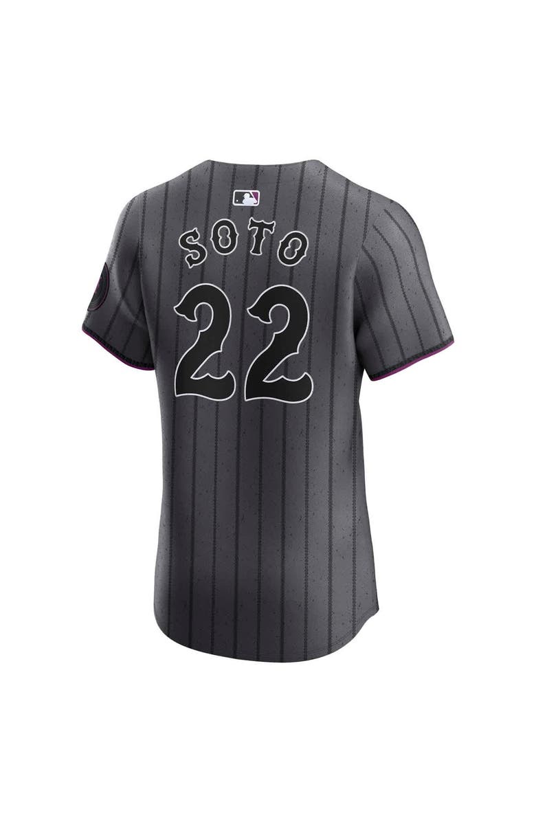 Nike Men's Nike Juan Soto Gray New York Mets City Connect Elite Jersey, Alternate, color, 