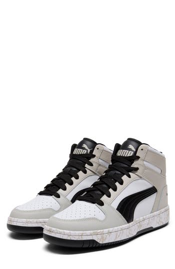 Puma Rebound Layup Atypical High Top Sneaker In White