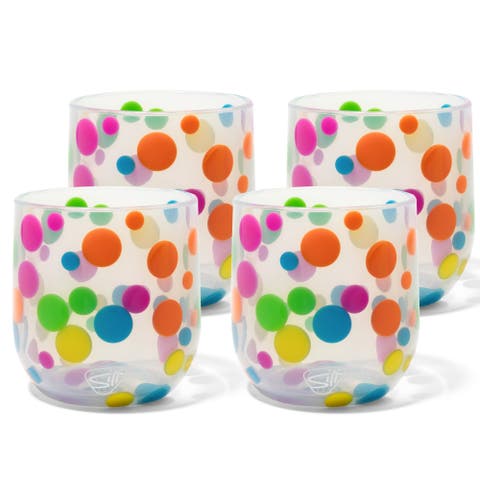 Stemless Wine Glasses 12Oz 4 Pk