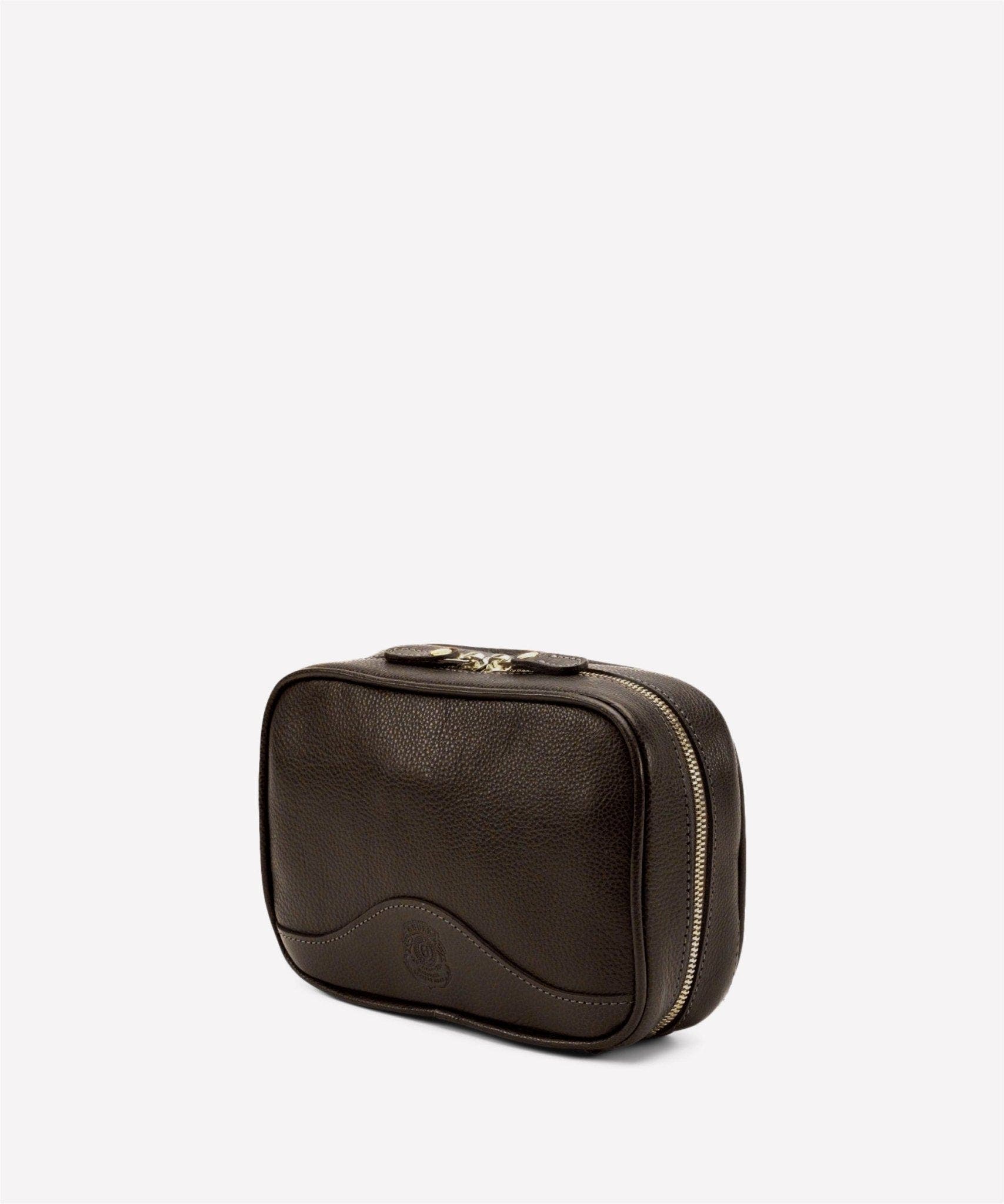 Utility Case No. 305, Alternate, color, Vintage Walnut Leather