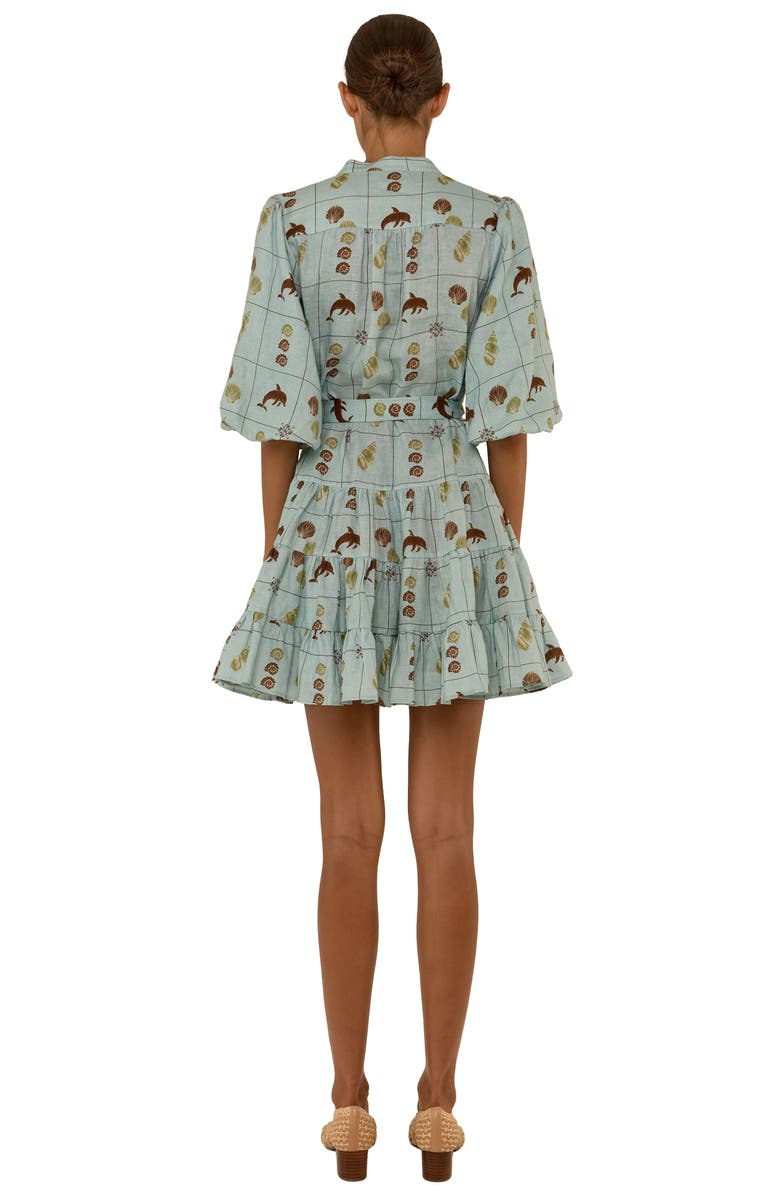 Palm Noosa Ruba Mini Dress, Alternate, color, Seashell Tile