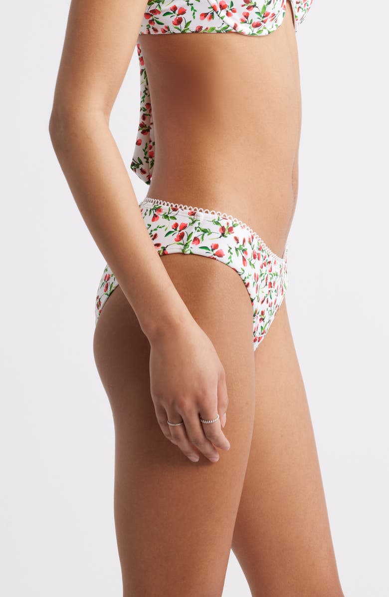 BP. Classic Hipster Bikini Bottoms, Alternate, color, White Rosey Cheeks