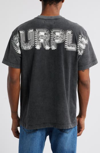 Textured Cotton Jersey Graphic T-Shirt