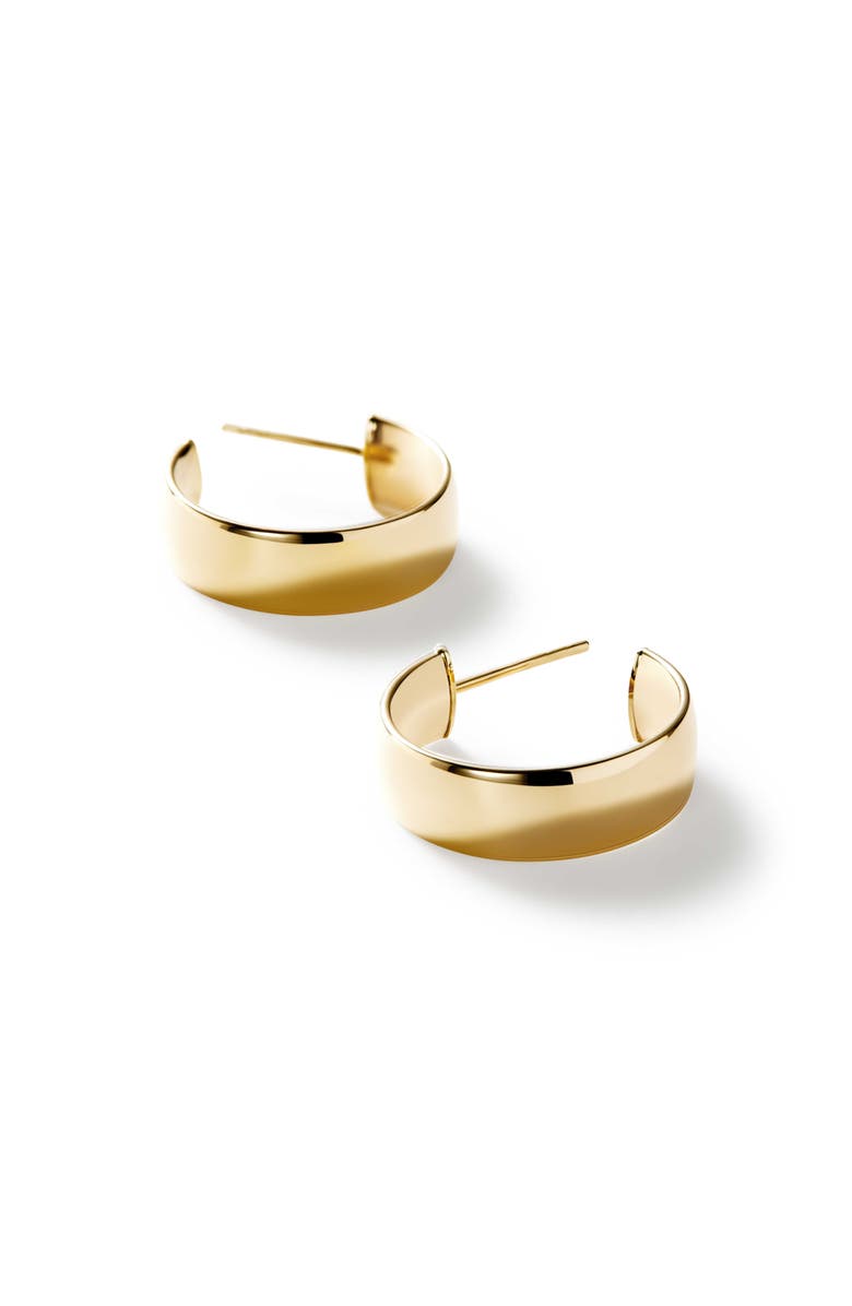 Ana Luisa Gold Huggie Hoop Earrings - Gold Bold Hoops Small, Alternate, color, 