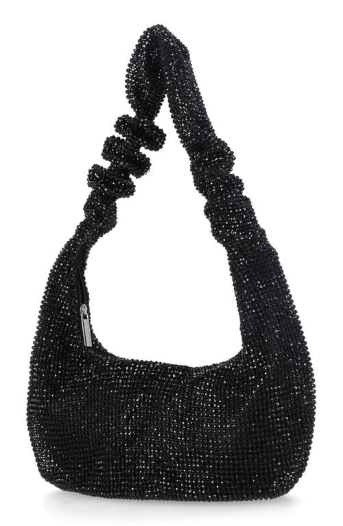Jessica Mcclintock Devora Rhinestone Bag In Black