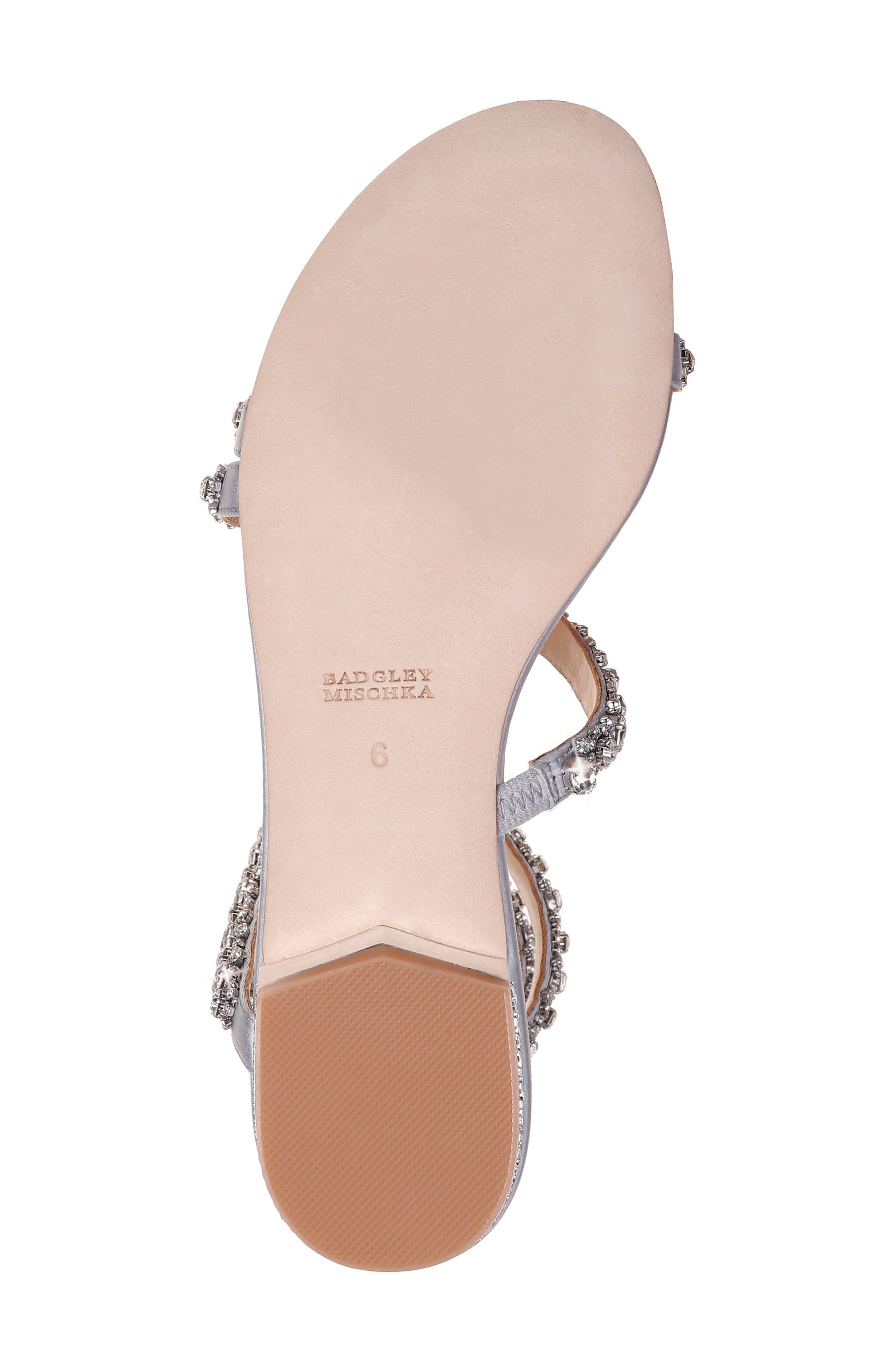 Badgley Mischka Collection Badgley Mischka Paz Crystal Ankle Wrap Sandal, Alternate, color, 