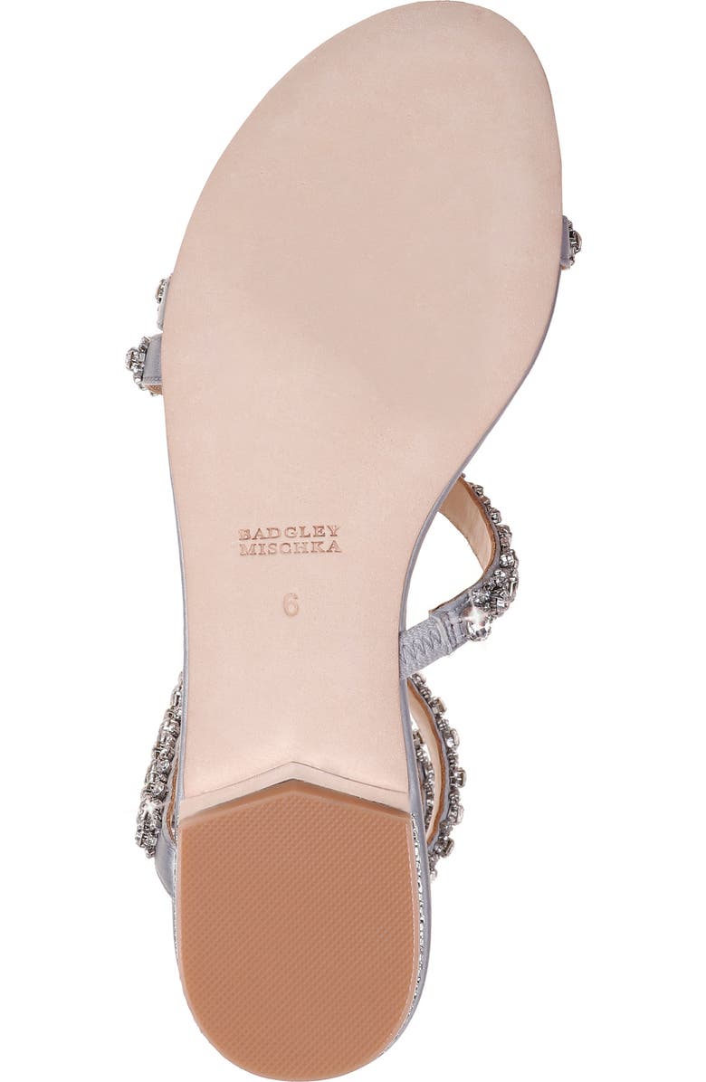 Badgley Mischka Collection Badgley Mischka Paz Crystal Ankle Wrap Sandal, Alternate, color,