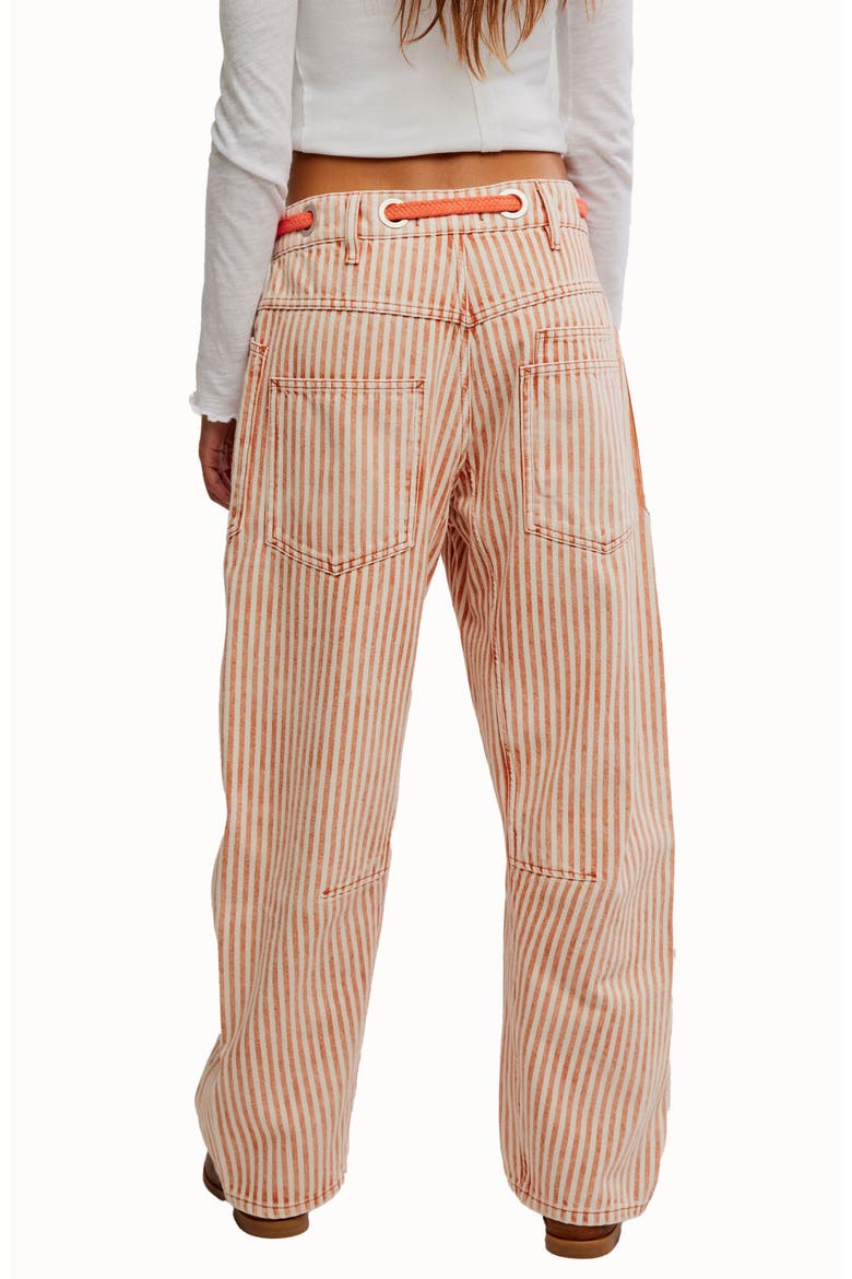 Moxie Railroad Stripe Pants, Alternate, color, CITRUS