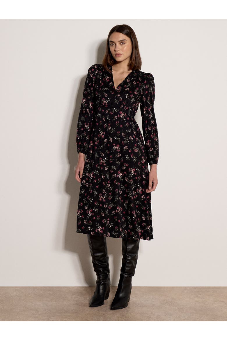 Apricot Long Sleeve Midi Dress (Women)