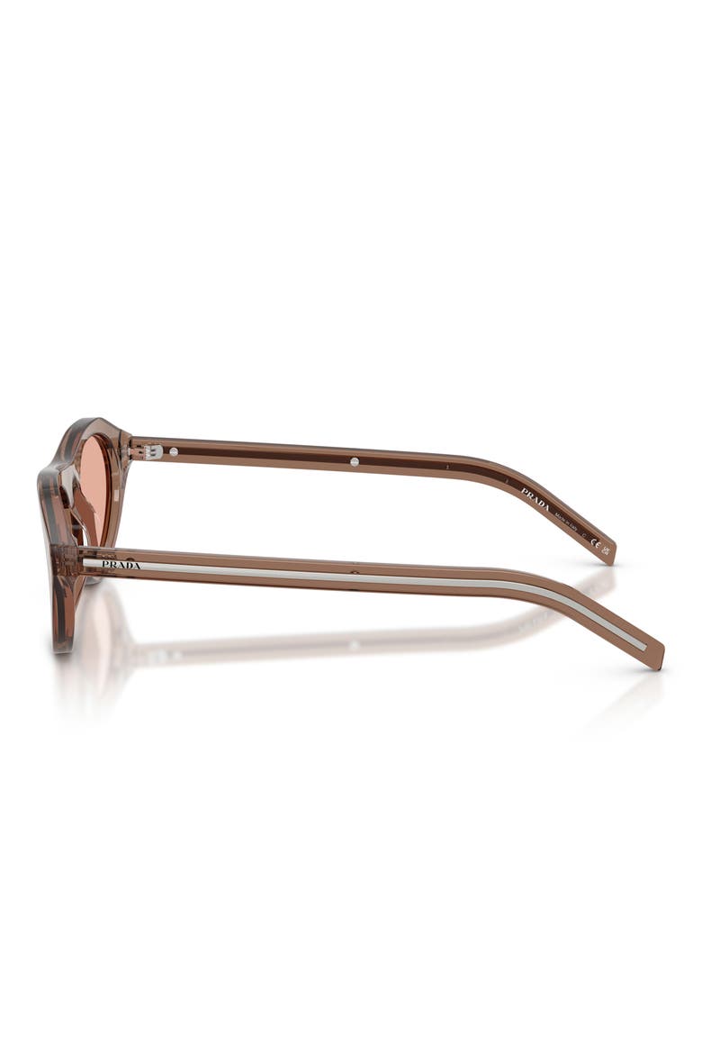 51mm Irregular Sunglasses, Alternate, color, TRANSPARENT CLAY / PINK