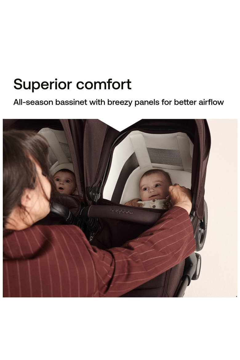 Twin Bassinet Fabric Set for Bugaboo Donkey 6 Stroller, Alternate, color, DEEP INDIGO