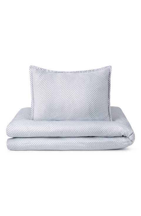 Leze Blue Full Duvet Cover, Sheet & Shams Set