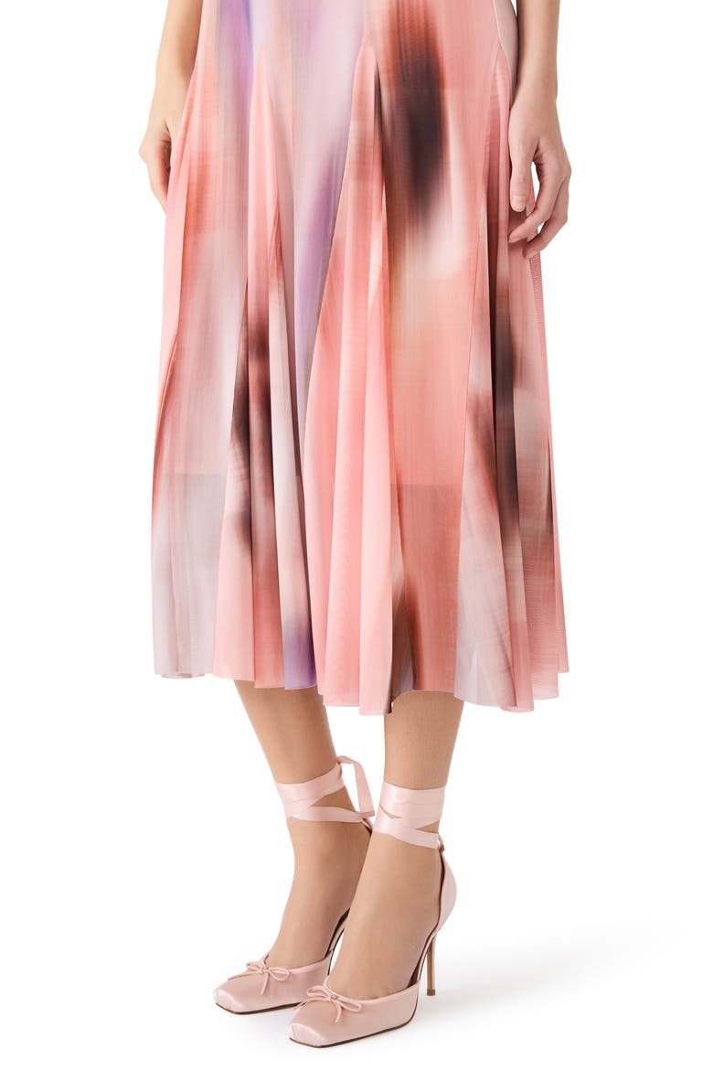Marenne Pleated Midi Dress, Alternate, color, DUSTY ROSE