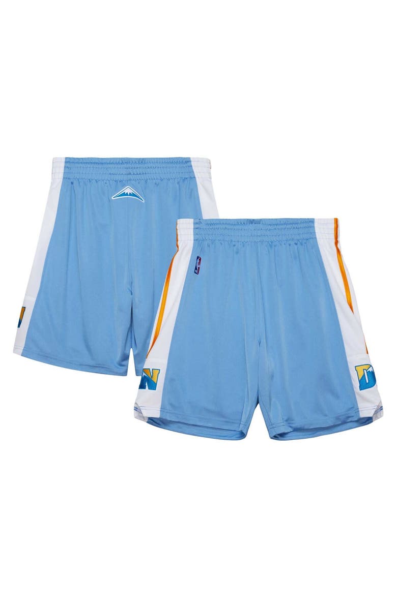 Mitchell & Ness Men's Mitchell & Ness Powder Blue Denver Nuggets Hardwood Classics 2003/04 Authentic Shorts, Main, color, 
