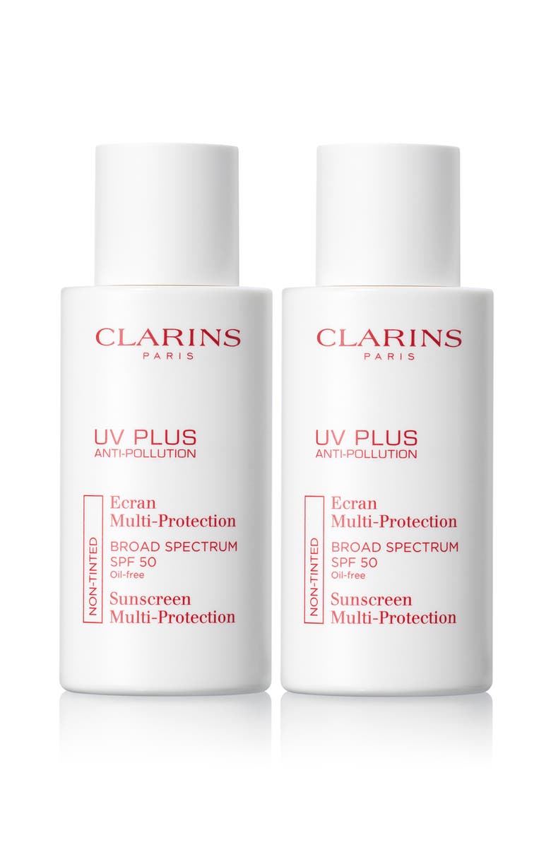 Clarins UV Plus Anti-Pollution Face Sunscreen SPF 50 Double Edition Set (Nordstrom Exclusive) (Limited Edition) $92 Value, Alternate, color, 