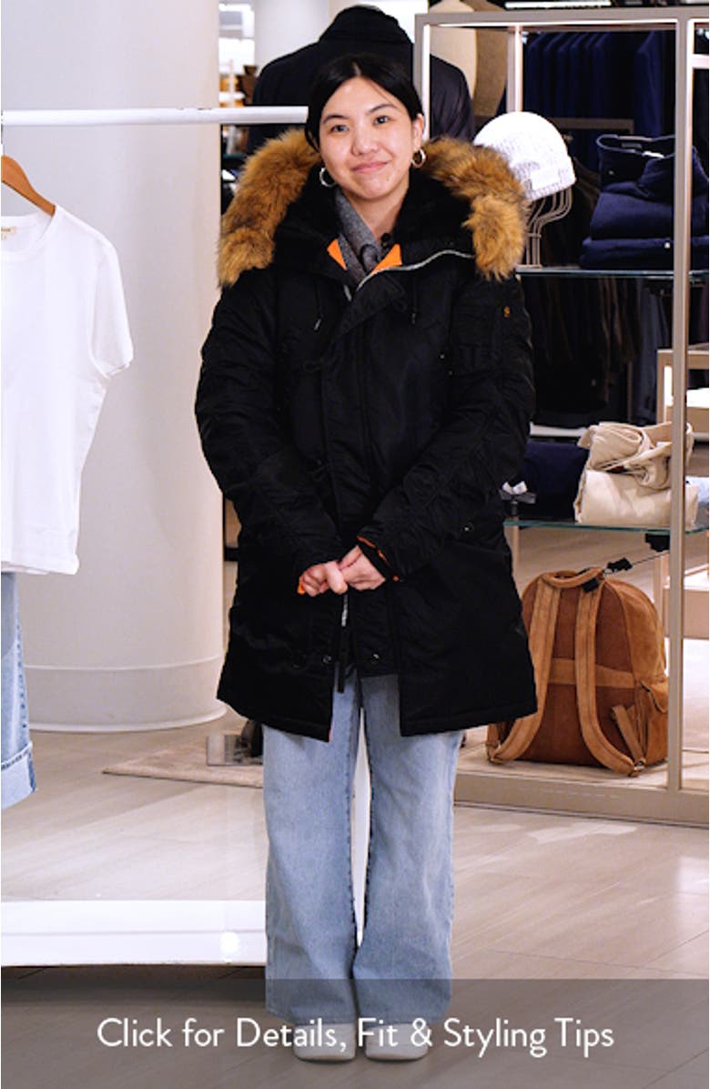 Alpha N-3B Water Resistant Parka with Removable Faux Fur Trim, sales video thumbnail