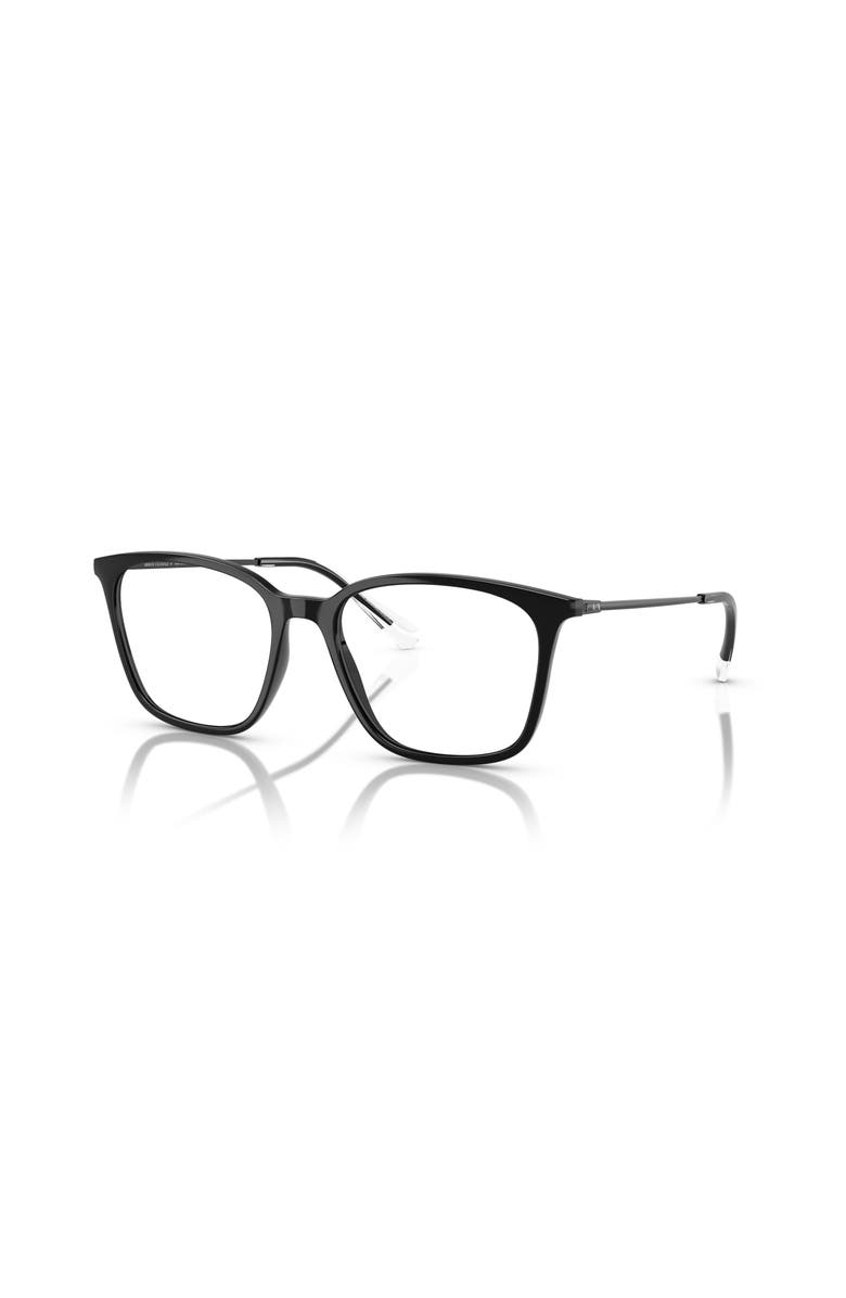 Armani Exchange 53mm Butterfly optical glasses, Main, color, Black