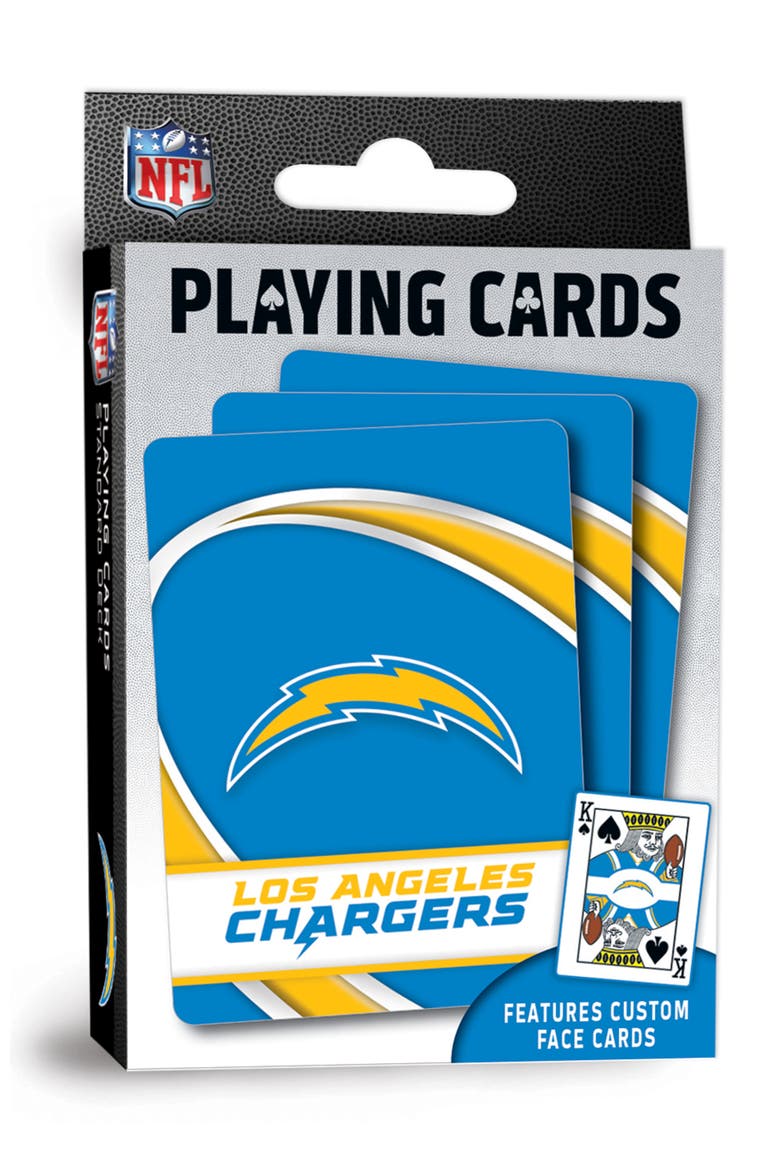 Los Angeles Chargers Playing Cards, Main, color, Multicolor