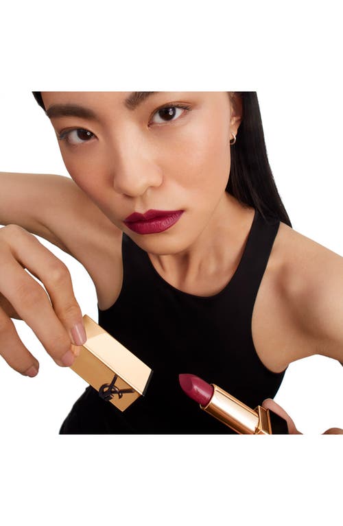 Saint Laurent Yves  Rouge Pur Couture Caring Satin Lipstick With Ceramides In Pm Pink Muse