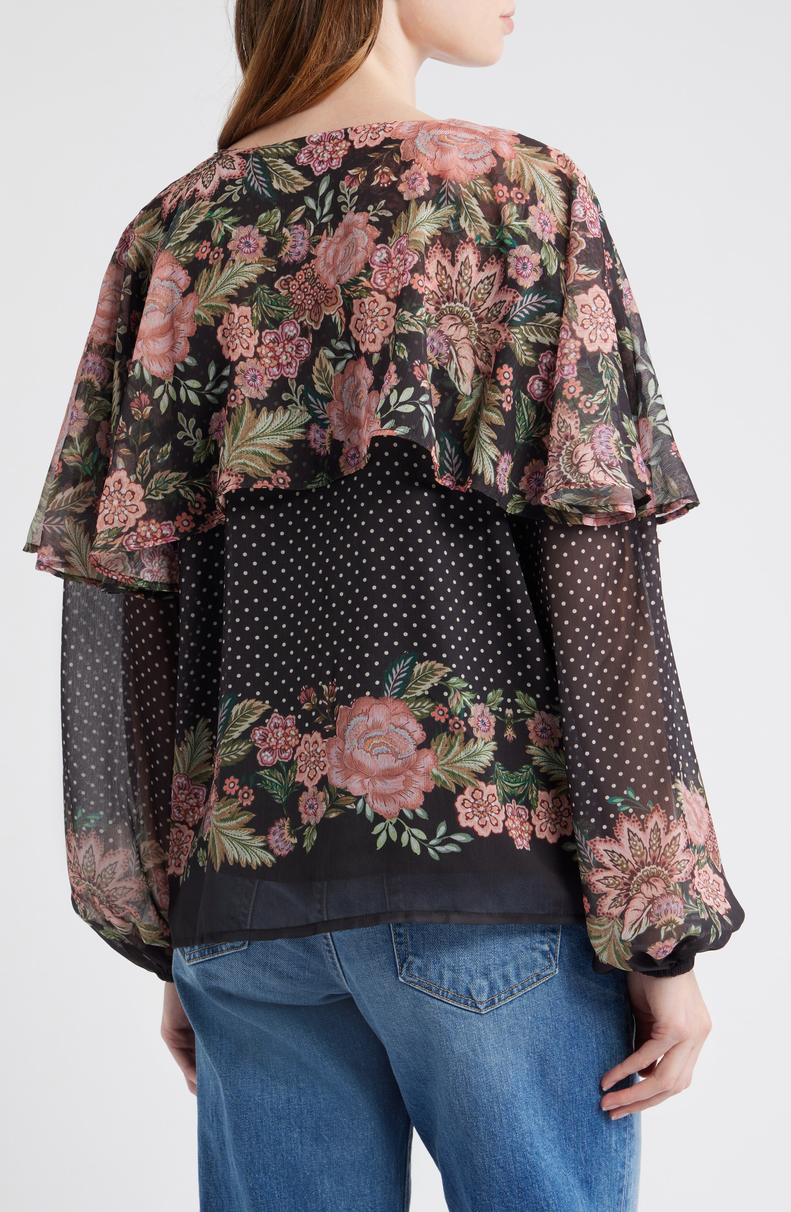 Floral Print Ruffle Top - image 2