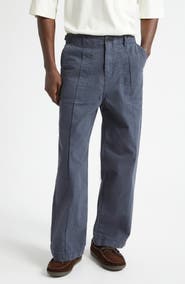 The Elder Statesman Herringbone Carpenter Pants