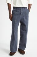 The Elder Statesman Herringbone Carpenter Pants