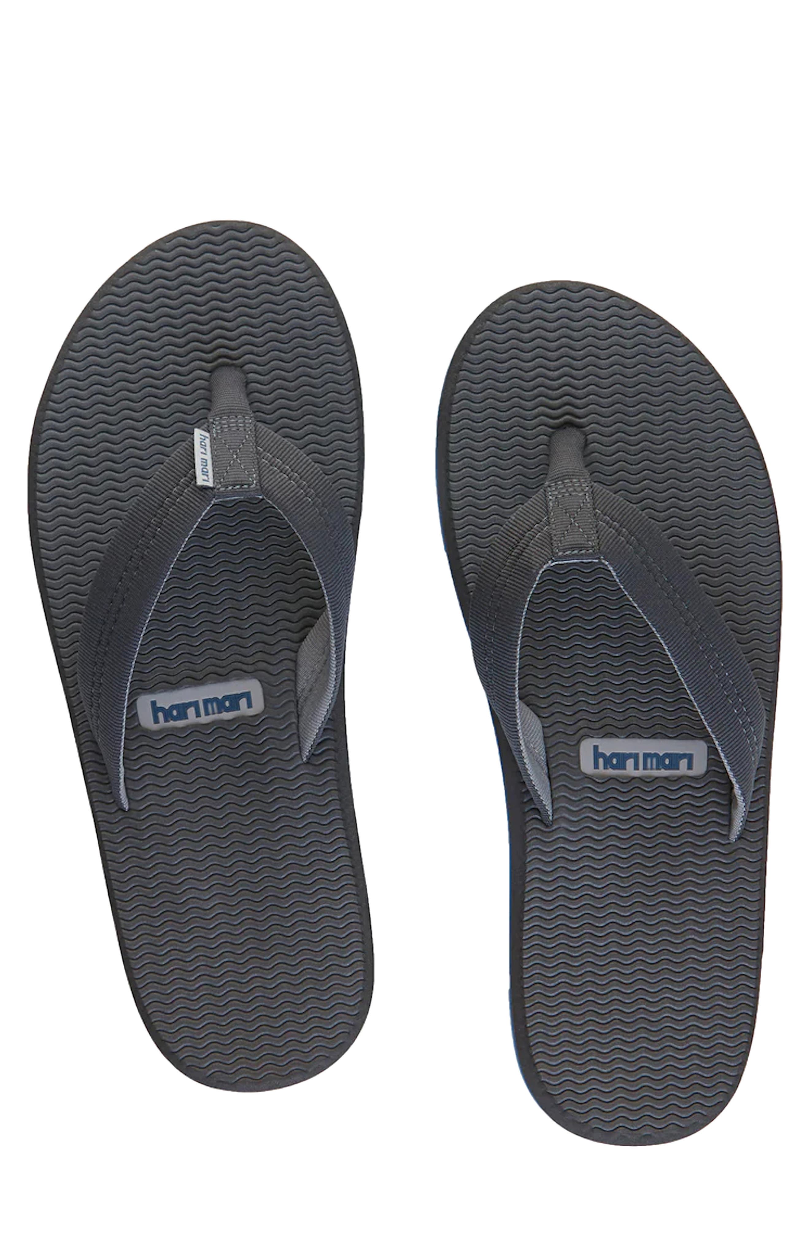 hari mari Dunes Waterproof Flip Flop, Alternate, color, Dark Charcoal