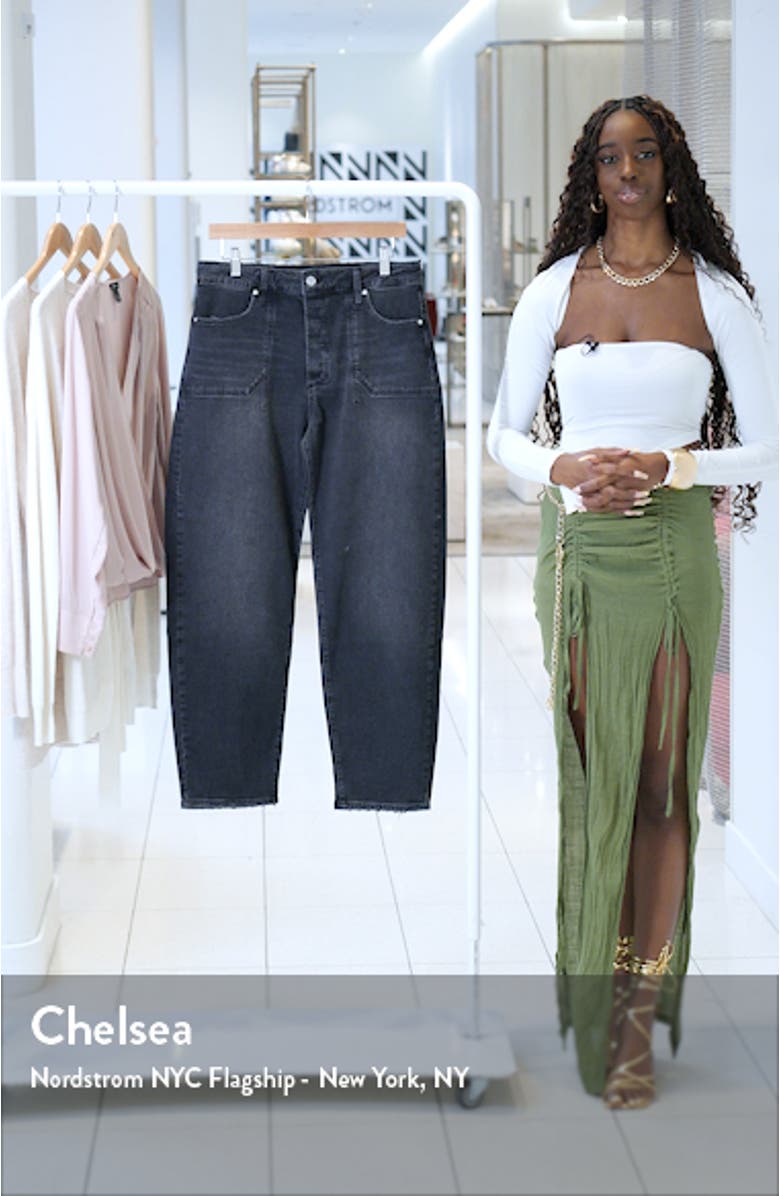 Alexis Utility High Waist Ankle Barrel Jeans, sales video thumbnail