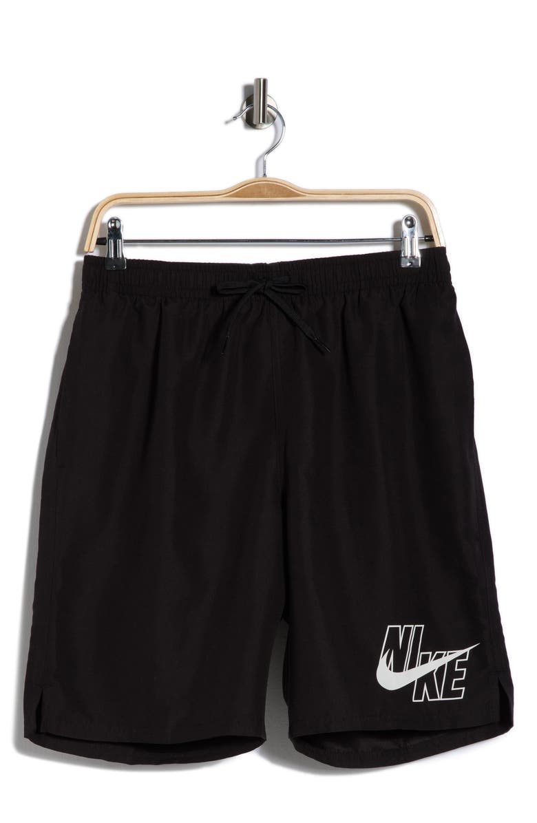 Nike 9-Inch Volley Swim Trunks, Alternate, color, Black