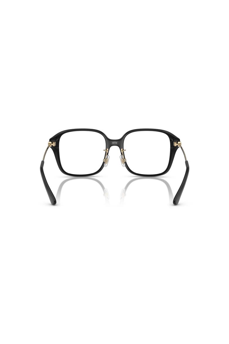 54mm Square optical glasses, Alternate, color, Black