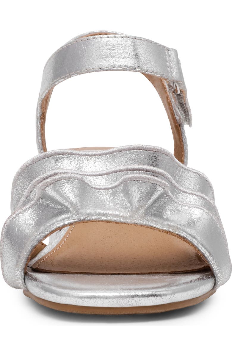 DV by Dolce Vita Govani Ruffle Sandal, Alternate, color, Silver