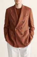 MANGO Slim Fit Double Breasted Jacket
