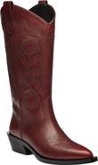 COACH Aria Loved Leather Tall Western Boot
