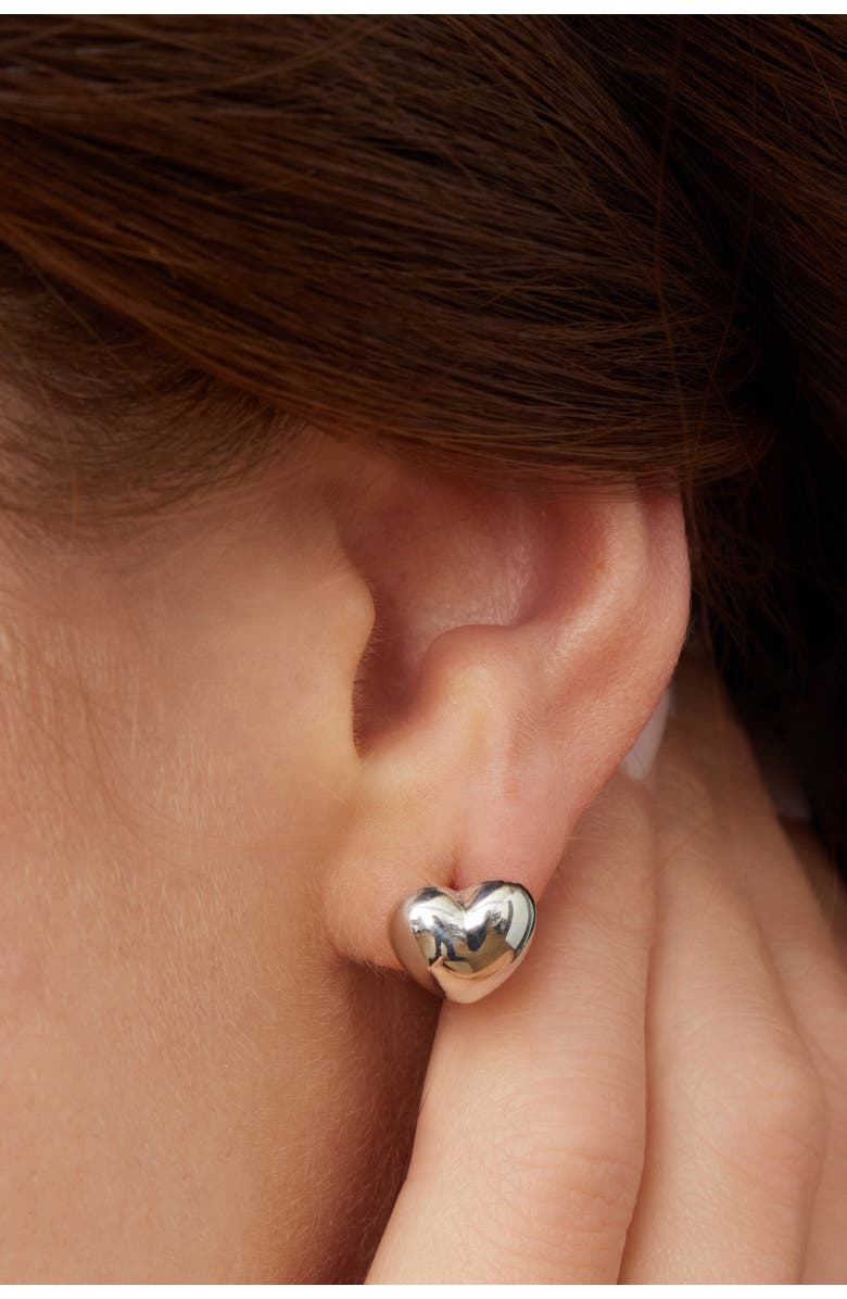 Oradina Lover Studs in Sterling Silver, Alternate, color, Silver