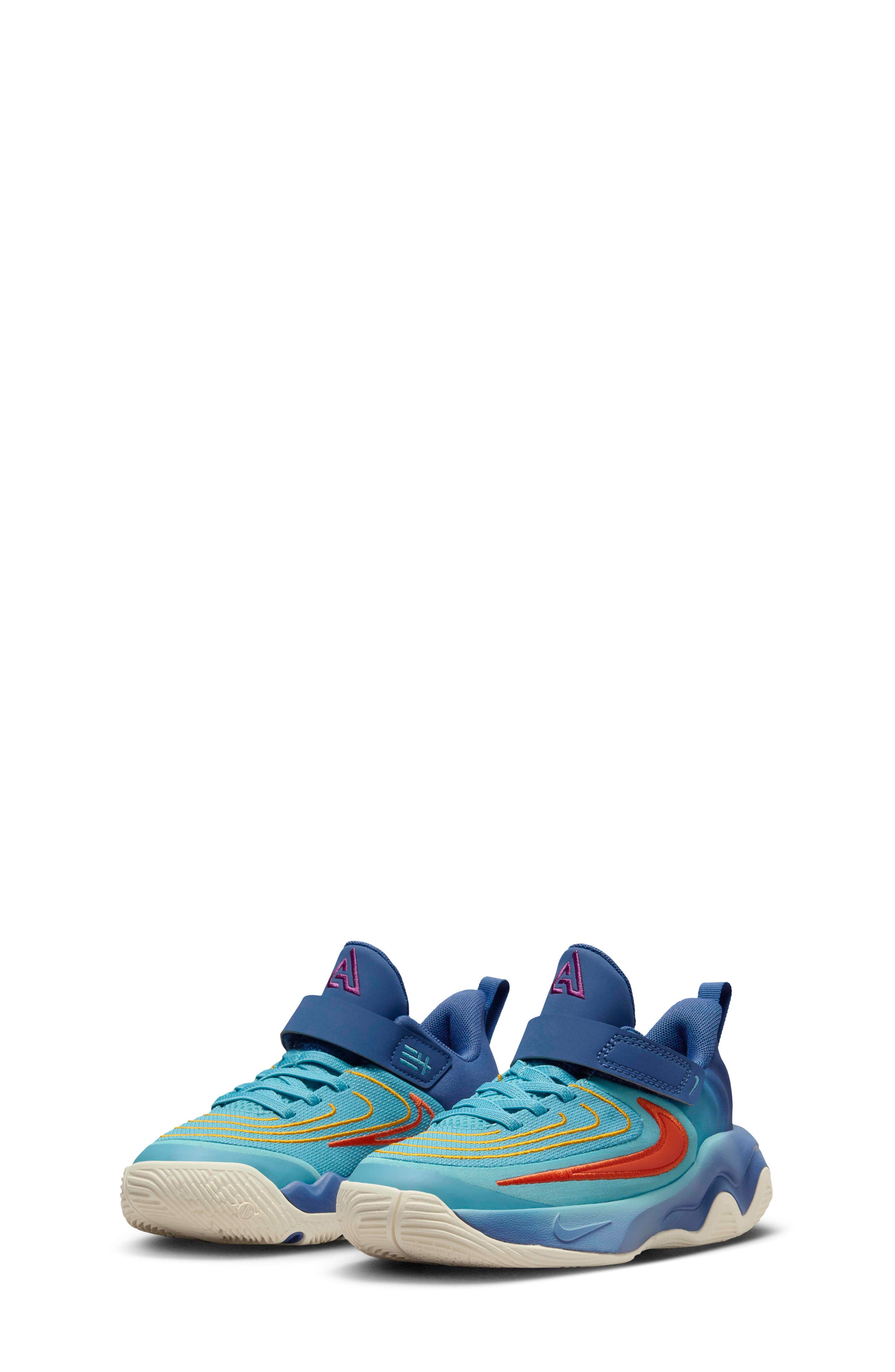 Kids' Giannis Immortality 4 Basketball Shoe, Main, color, 400 DENIM TURQUOISE/MYSTIC NA