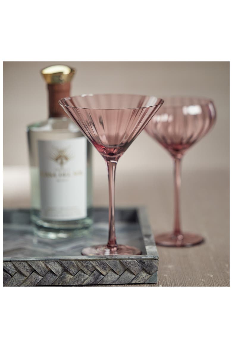 Malden Optic Set of 4 Martini Glasses, Alternate, color, PURPLE