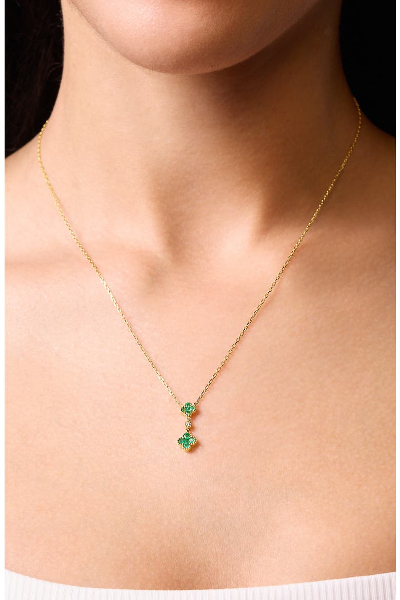 El Mar Gemstone Pendant Necklace, Alternate, color, 18KY 11MXMX0.36
